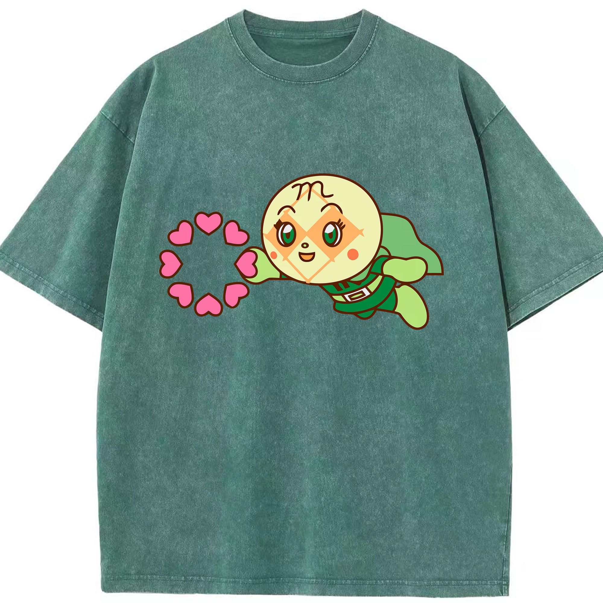（画像用） アンパンマン Anpanman 綿100% ヴィンテージ風 半袖Tシャツ（フロントプリント）